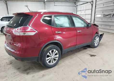 2016 Nissan Rogue Sv z USA, uszkodzony, nr VIN KNMAT2MVXGP692654